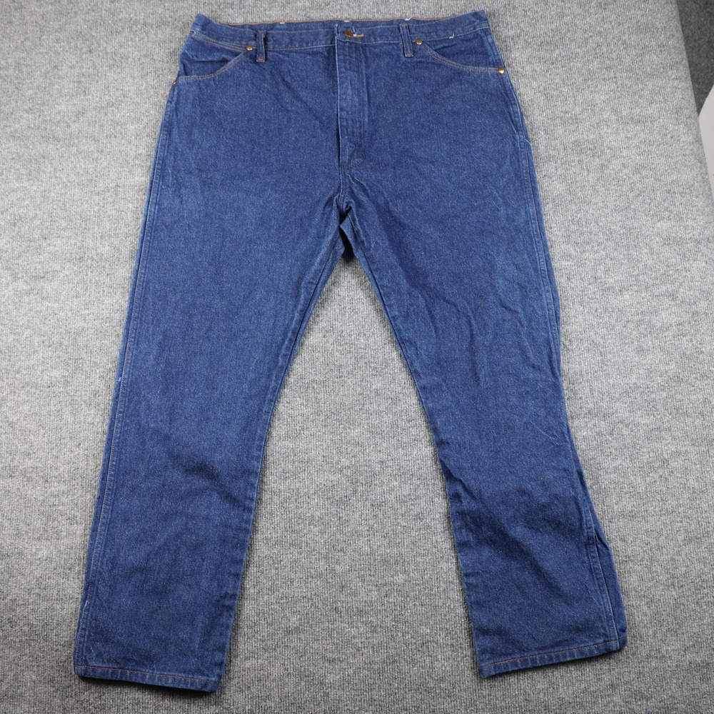 Wrangler Jeans Mens 42x30 Blue Cowboy Cut Original Fit Western 13MWZ Denim Work